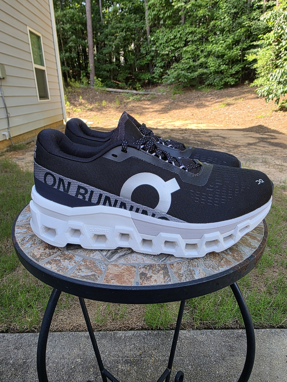 On Cloudmonster 2 3WE10111197 Black/Frost Running Shoes Women Sz 9.5 Worn 2x